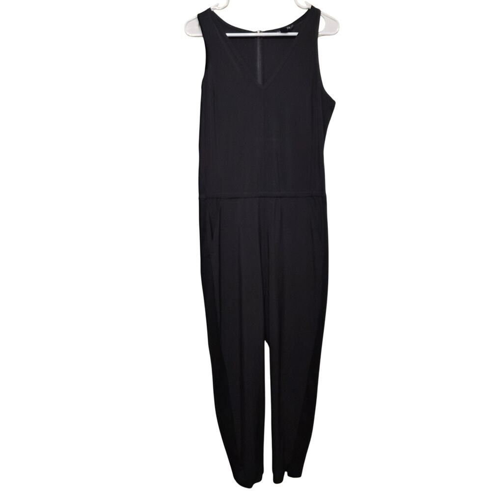 Athleta Brooklyn Jumpsuit Slack Sleeveless Size 8 Utility Zip Closure